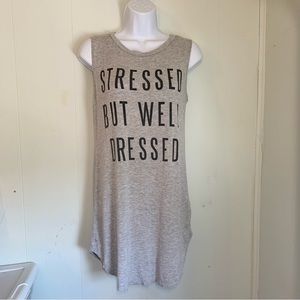 MRT 1030 Gray Shirt Dress Size Medium